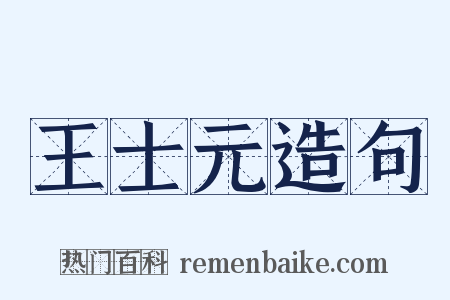 王士元造句是什么意思的图片